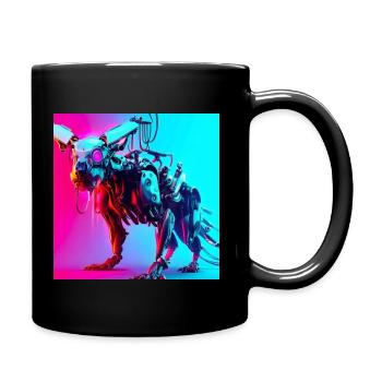 Cyber Animals-Serie - Tasse einfarbig - Schwarz - Rechts