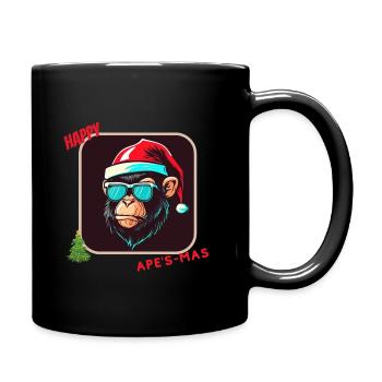 happy ape's mas - Mug uni - noir - Droite