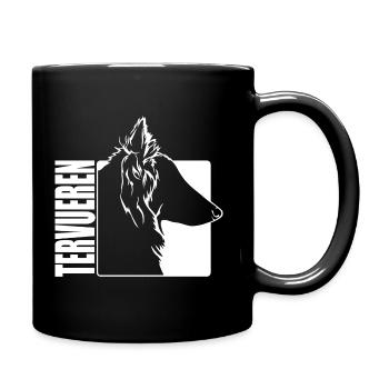 Tervueren Profile Dogs Dog Wilsigns - Full Colour Mug - black - Right