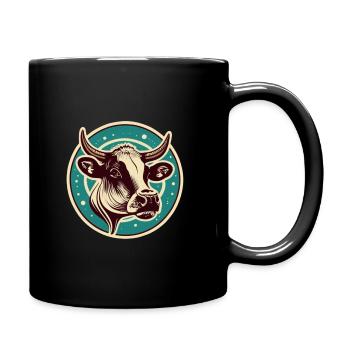 Longhorn - Full Colour Mug - black - Right