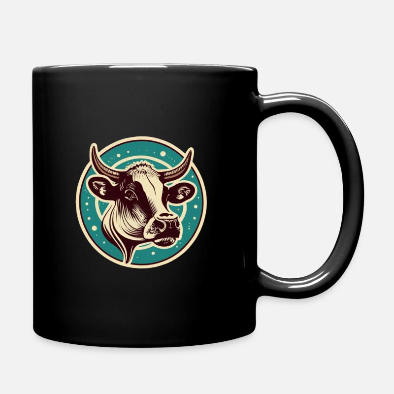 Longhorn - Tasse einfarbig - Schwarz