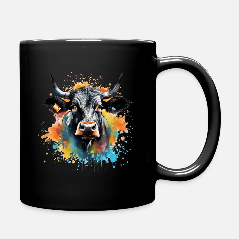 Eringer, vache d'hérens suisse - Mug uni - noir
