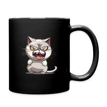 Mad Cat - Full Colour Mug - black - Right