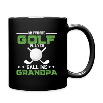 Mon joueur préféré m’appelle grand-père - Mug uni - noir - Droite