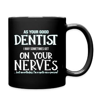 Dentiste Dentiste Nerf Dentiste Cadeau - Mug uni - noir - Droite