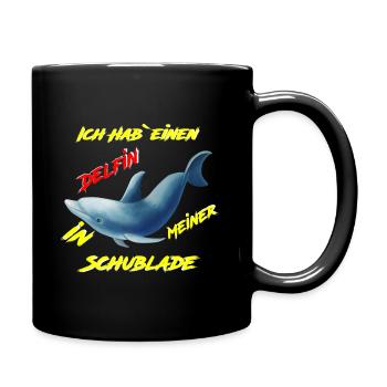 Dauphin dans le tiroir - Mug uni - noir - Droite