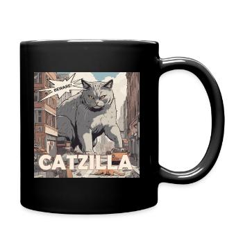 CATZILLA - Mug uni - noir - Droite