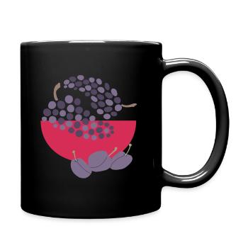 Fruit d’automne violet - Mug uni - noir - Droite