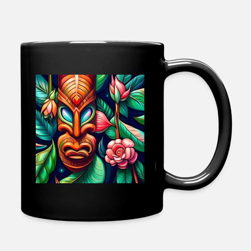 Fleur de Tiki - Mug uni - noir