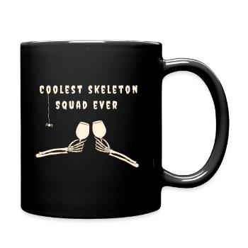 Coolest skeleton squad ever Halloween - Full Colour Mug - black - Right