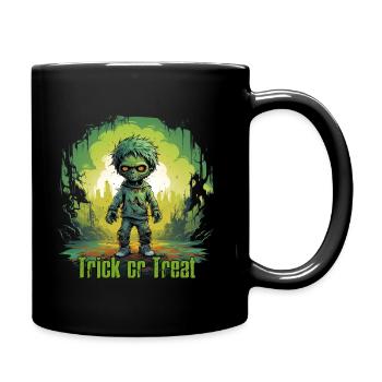 Zombie Halloween Kid Trick or Treat - Mug uni - noir - Droite