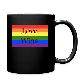 Love Wins - Full Colour Mug - black - Right
