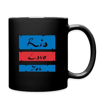 Rio Liebe Yeh - Tasse einfarbig - Schwarz - Rechts