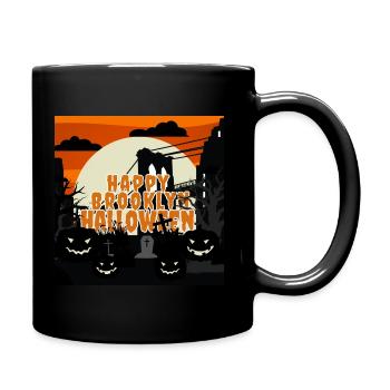 Holiday edition – Happy Brooklyn Halloween - Full Colour Mug - black - Right