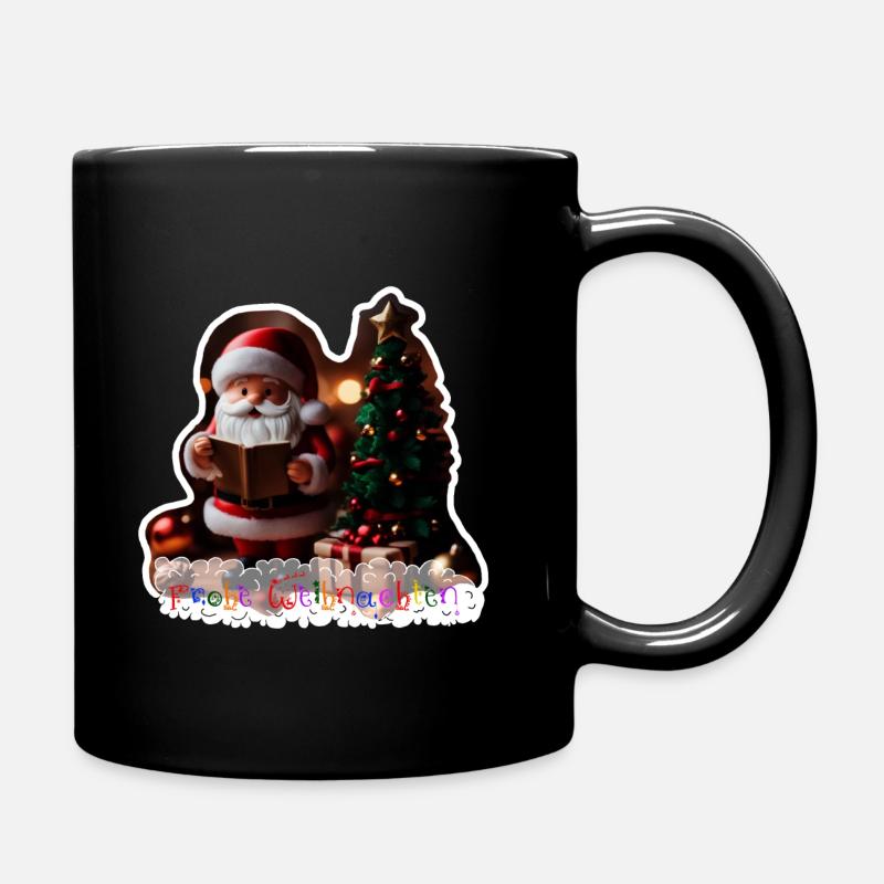 Santa Claus realistic - Tasse einfarbig - Schwarz