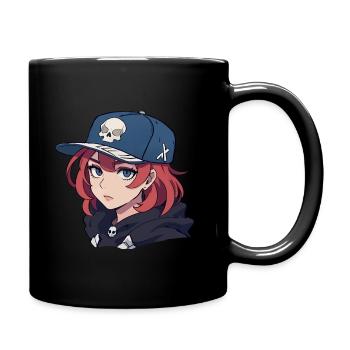 Skater Girl - Full Colour Mug - black - Right