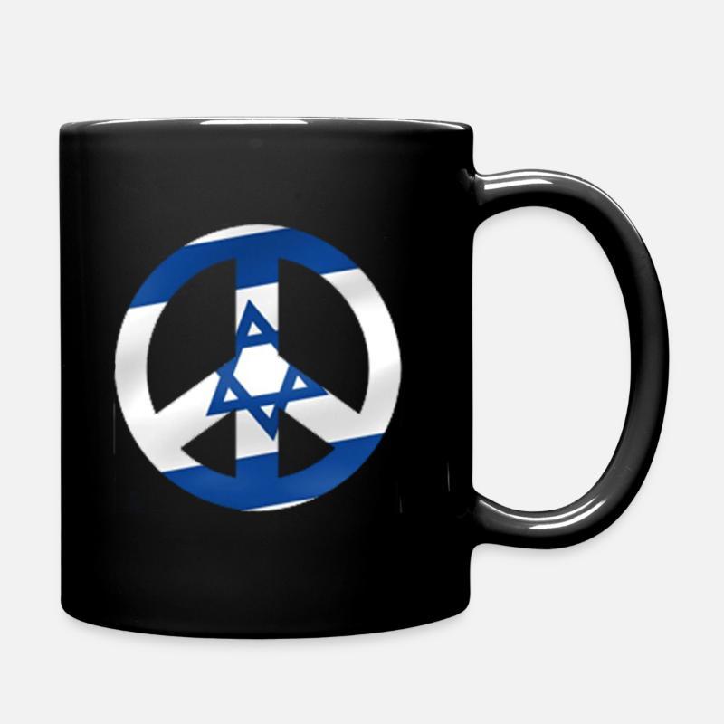 Israel Peace - Tasse einfarbig - Schwarz