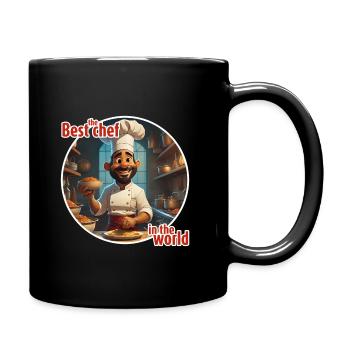 The Best Chef in the World - Full Colour Mug - black - Right