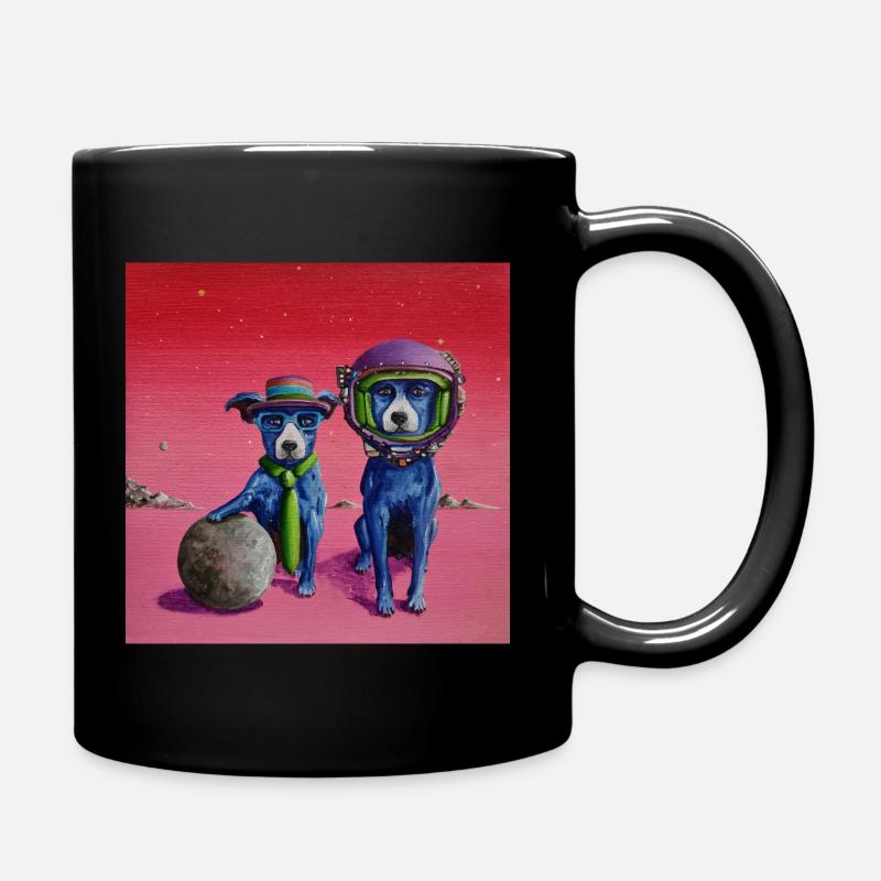 Space Encounter - Cosmic Adventure - Full Colour Mug - black