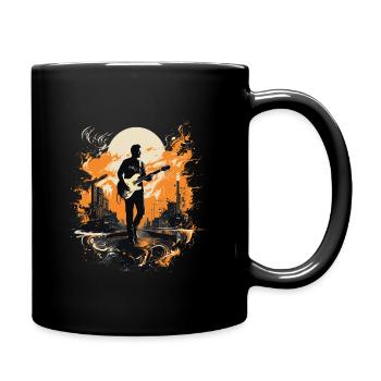 Guitariste Guitare Guitariste Joueur De Guitare Cadeau - Mug uni - noir - Droite