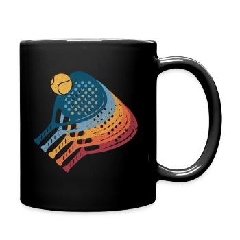 Giocatori Padel Tennis - Tasse einfarbig - Schwarz - Rechts