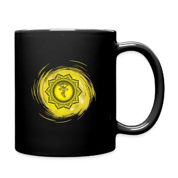 Manipura Third Chakra - Full Colour Mug - black - Right