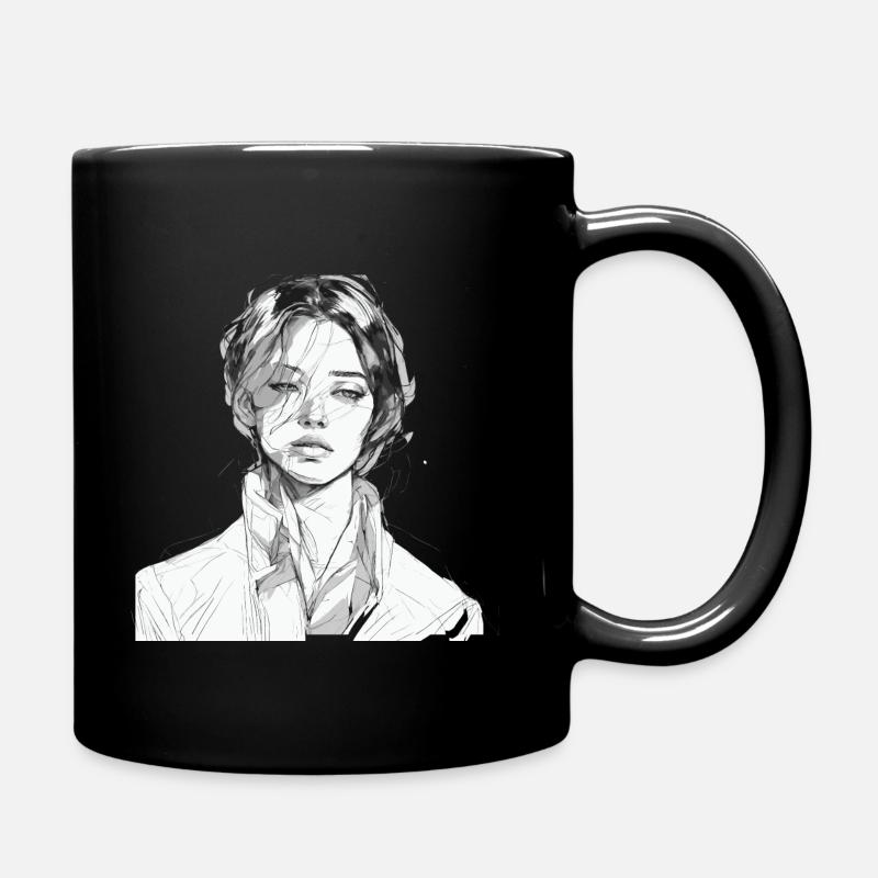 Croquis chic - Mug uni - noir