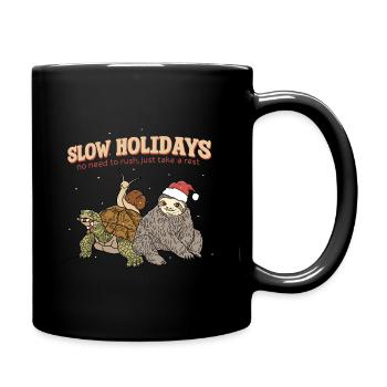 Slow Holidays - Full Colour Mug - black - Right