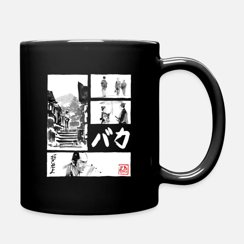 Baka manga for black - Full Colour Mug - black
