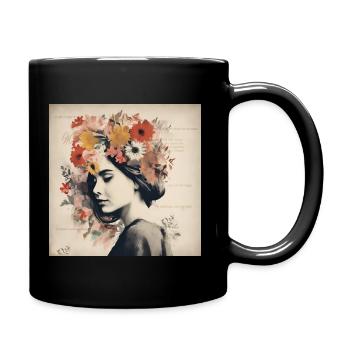 Weibliche Inspiration - Tasse einfarbig - Schwarz - Rechts