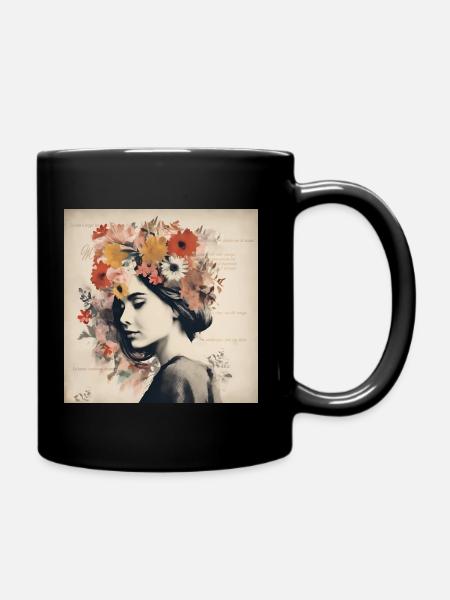 Weibliche Inspiration - Tasse einfarbig - Schwarz