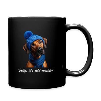 Ridgeback - Baby, it's cold outside! - Tasse einfarbig - Schwarz - Rechts