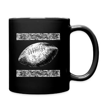 Football américain Peau de porc USA Sports - Mug uni - noir - Droite