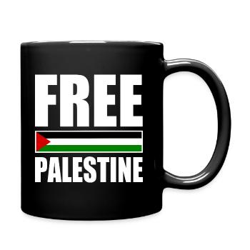 Free palestine - Mug uni - noir - Droite