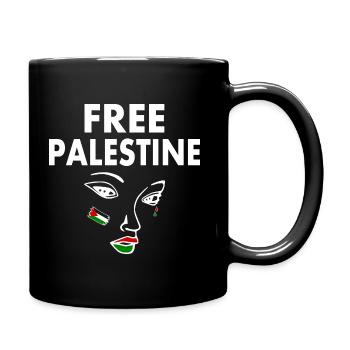 Free palestine - Full Colour Mug - black - Right