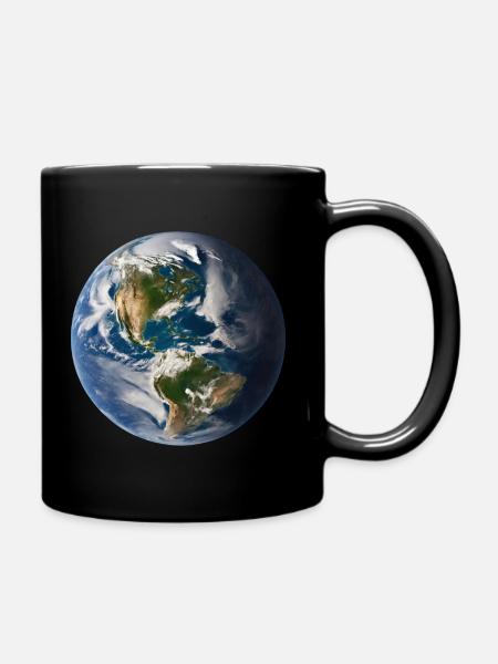 Planet Earth - Full Colour Mug - black