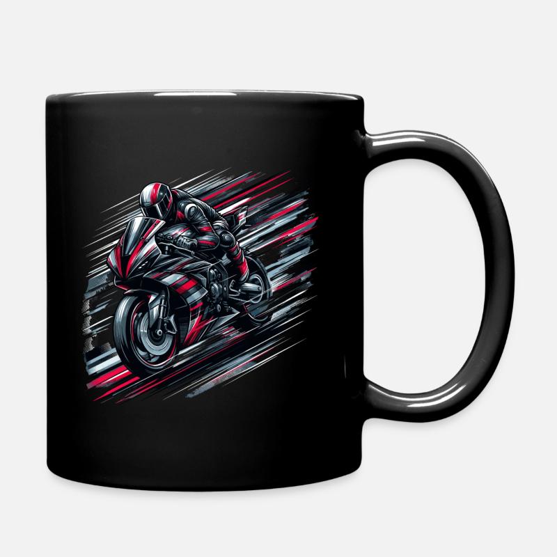 Rennfieber - Tasse einfarbig - Schwarz