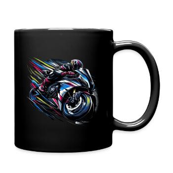 Velocity Vortex - Tasse einfarbig - Schwarz - Rechts