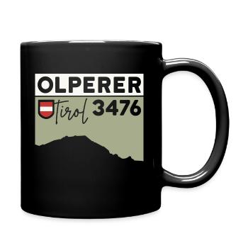 Olperer Tirol Ascent Crossing Souvenir - Full Colour Mug - black - Right