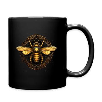 Bees Art Beekeeper Beekeeper Gift - Full Colour Mug - black - Right