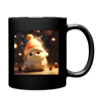 Créature toute ronde impatiente d'arriver à Noël - Mug uni - noir - Droite