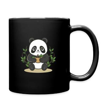 panda kawai - Mug uni - noir - Droite