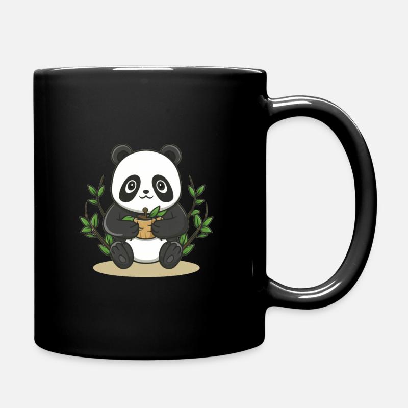 panda kawai - Mug uni - noir