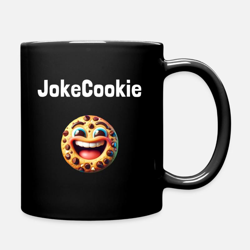 Denglisch Accessoires: Scherzkeks - JokeCookie - Tasse einfarbig - Schwarz