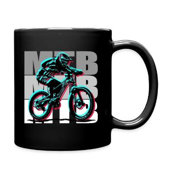 MTB Bike - Tasse einfarbig - Schwarz - Rechts