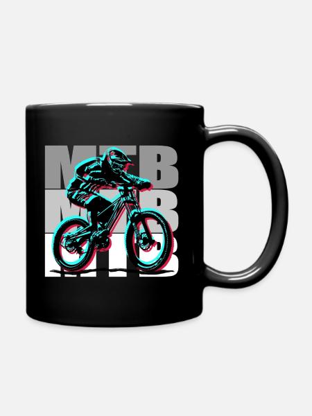 MTB Bike - Tasse einfarbig - Schwarz
