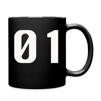 01 - Mug uni - noir - Droite
