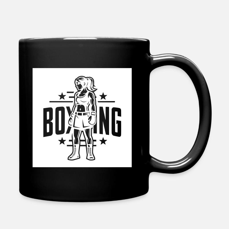 boxing woman - Mug uni - noir