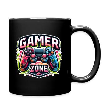 Gamer Zone - Controller Illustration - Full Colour Mug - black - Right