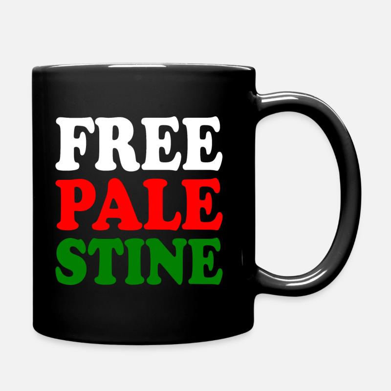 Free palestine - Mug uni - noir